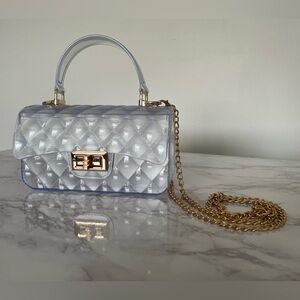 Jelly Quilted Crossbody with Top Handle